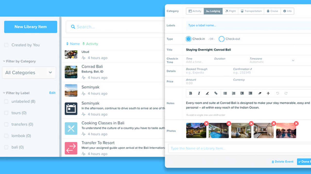 Phần mềm Travefy
